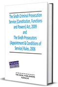 Picture of The Sindh Criminal Prosecution Service (Constitution, Functions and Powers) Act, 2009