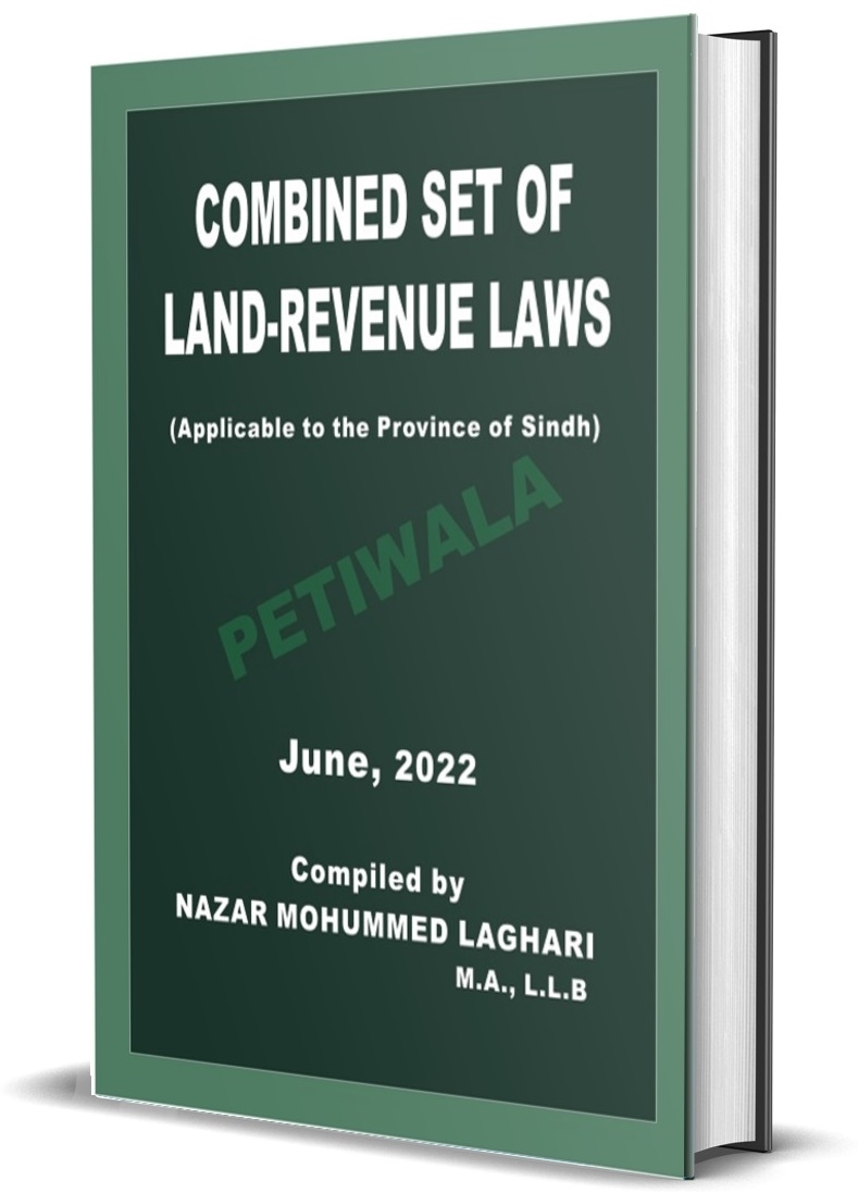 Petiwala Books Sindh Land Revenue Act 1967 With Sindh Land Revenue 