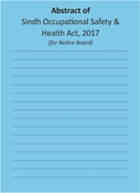 Picture of Abstract of Sindh Occupational Safety & Health Act, 2017