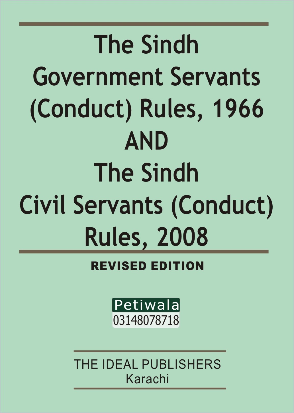 Picture of Sindh Government Servants (Conduct) Rules 1966 