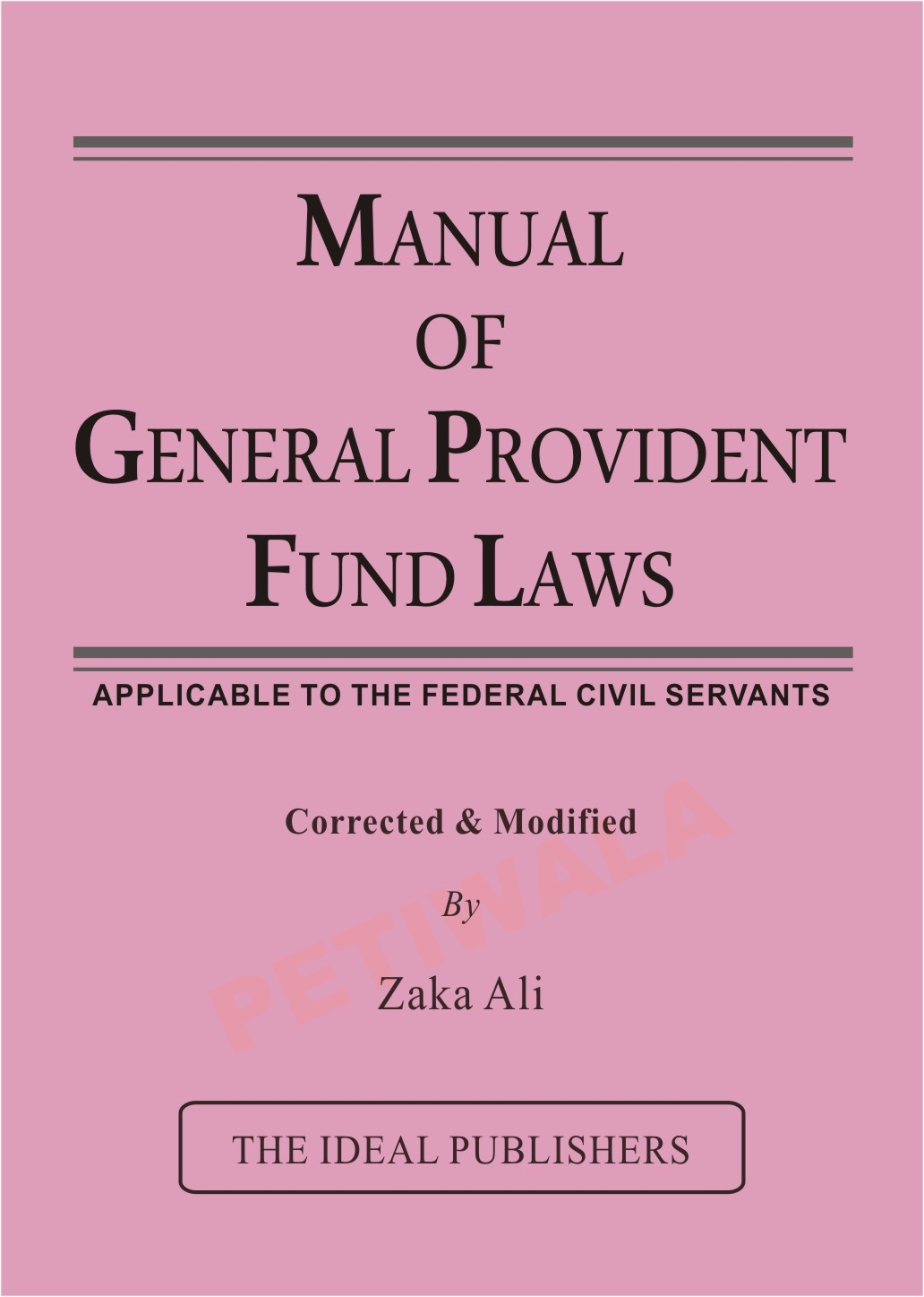 Manual of General Provident Fund Laws