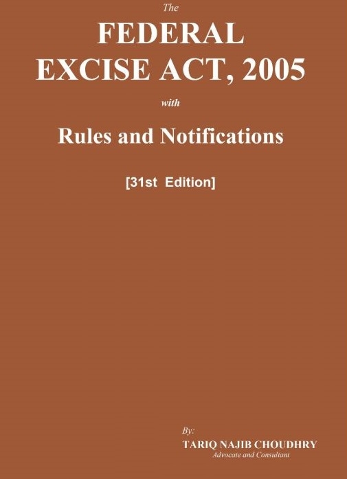 Picture of Federal Excise Act with Rules & Notifications 