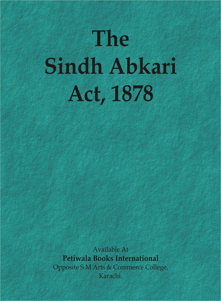 Picture of The Sindh Abkari Act, 1878